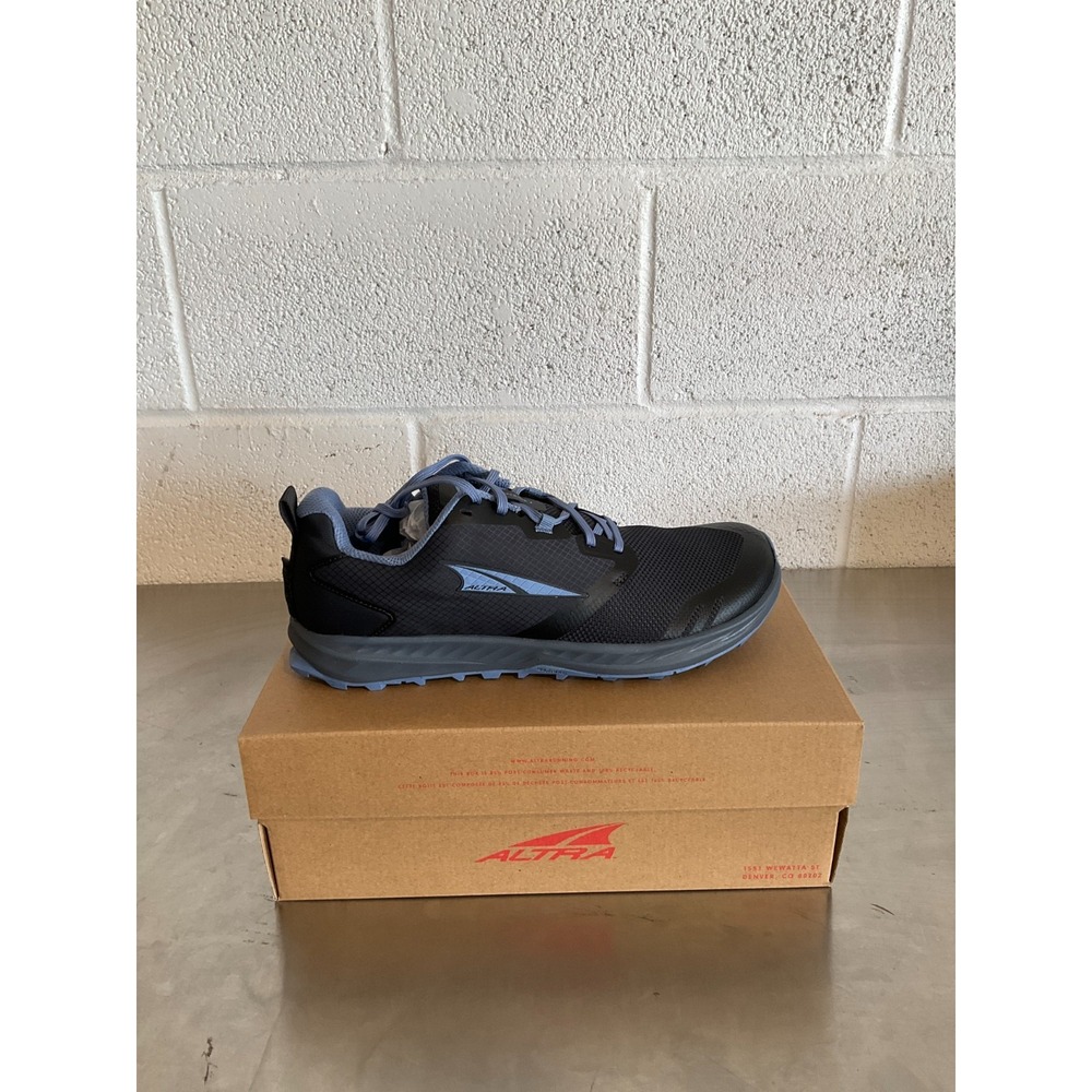 Altra Superior 7 Trail Running Shoes Womens 10.5 Black Blue AL0A82CP040